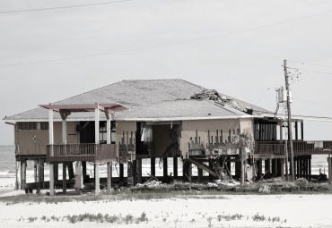 wind damage - spray foam can help prevent uplift to Las Vegas roofs